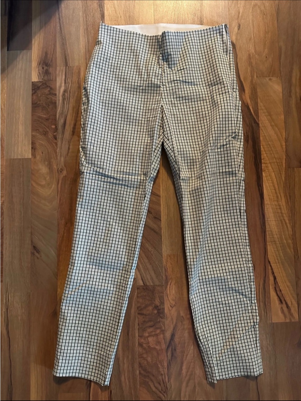 women’s Black & White Checked Slim Dress Pants A New Day